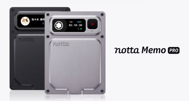 Notta представила новый тонкий AI-диктофон Notta Memo Pro