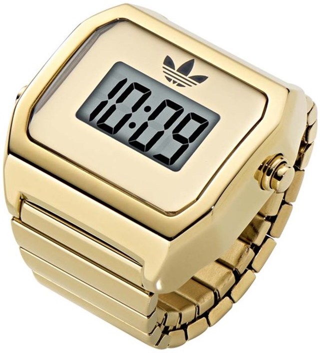 adidas Originals выпустит кольцо-часы DIGITAL TWO RING в золоте и серебре