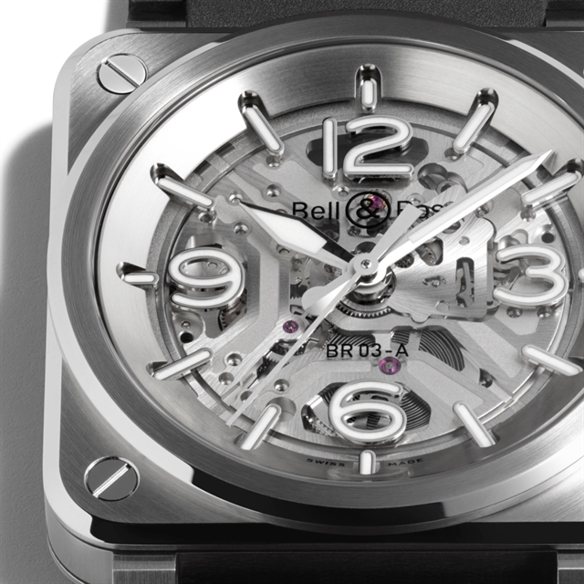 Bell & Ross выпустила BR-03 Skeleton Steel с полностью скелетонизированным циферблатом и толщиной 9,65 мм