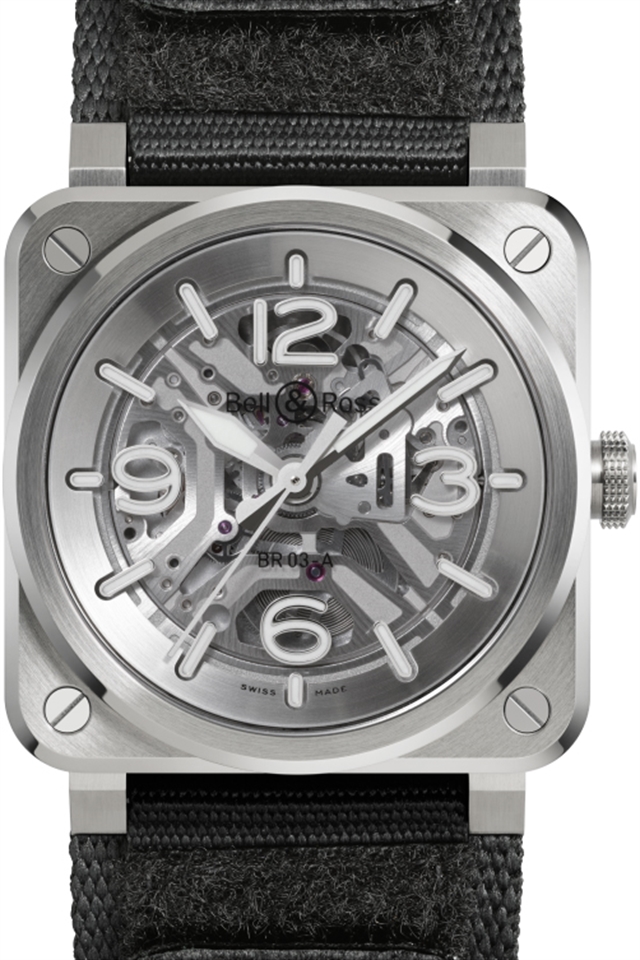 Bell & Ross выпустила BR-03 Skeleton Steel с полностью скелетонизированным циферблатом и толщиной 9,65 мм