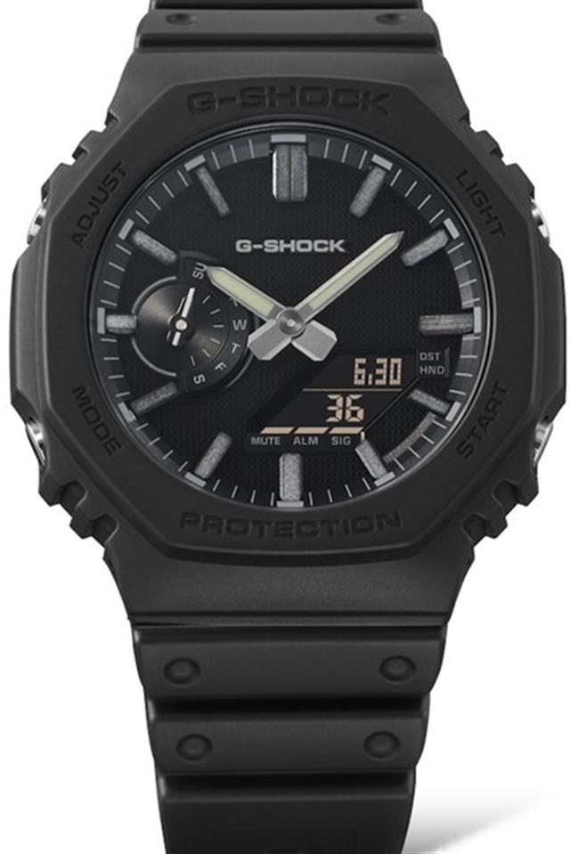 Casio выпустила G-SHOCK 2100 LUXE BLACK с матовым циферблатом и черным корпусом