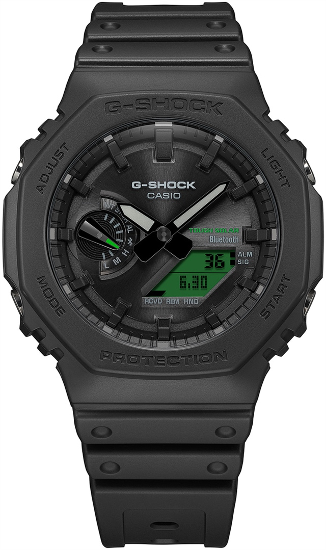 Casio выпустила пять G-SHOCK BLACK AND ELECTRO GREEN с зелеными дисплеями