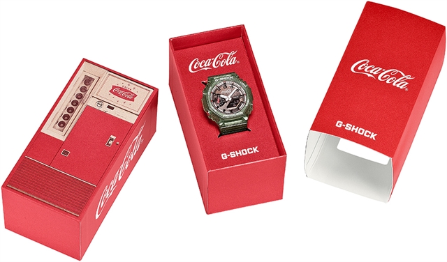 Casio G-SHOCK GA-2100CC-3AJR отметил 140-летие Coca-Cola прозрачным зеленым корпусом