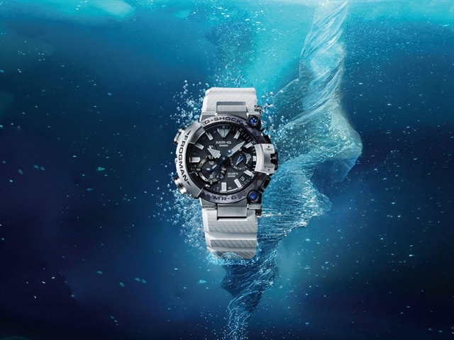 Casio выпустила в США лимитированные титановые Frogman MRGBF1000EB-1A
