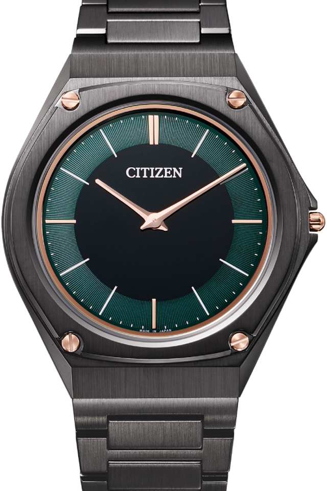 Citizen Eco-Drive One AR5065-54W вышли лимитом с черным корпусом и зеленым циферблатом
