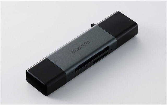 Elecom выпустила кардридер MR3C-D21BK с USB-C и USB-A