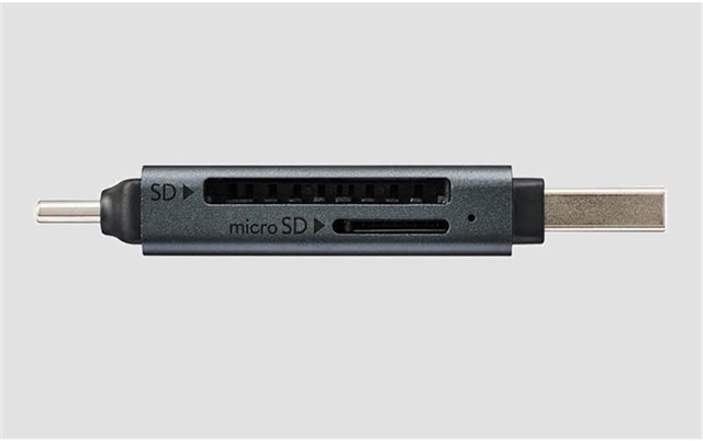 Elecom выпустила кардридер MR3C-D21BK с USB-C и USB-A