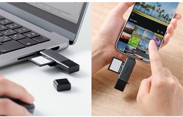 Elecom выпустила кардридер MR3C-D21BK с USB-C и USB-A
