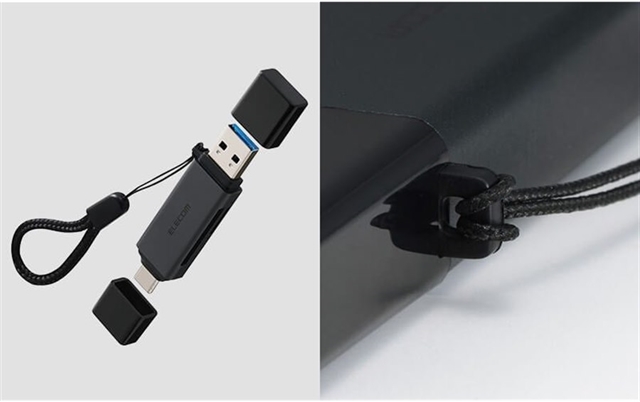 Elecom выпустила кардридер MR3C-D21BK с USB-C и USB-A