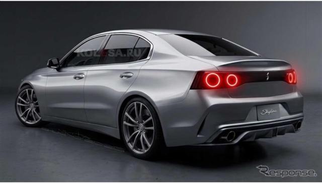 Следующий Nissan Skyline показали на неофициальных рендерах: седану прочат гибрид и до 420 л.с.