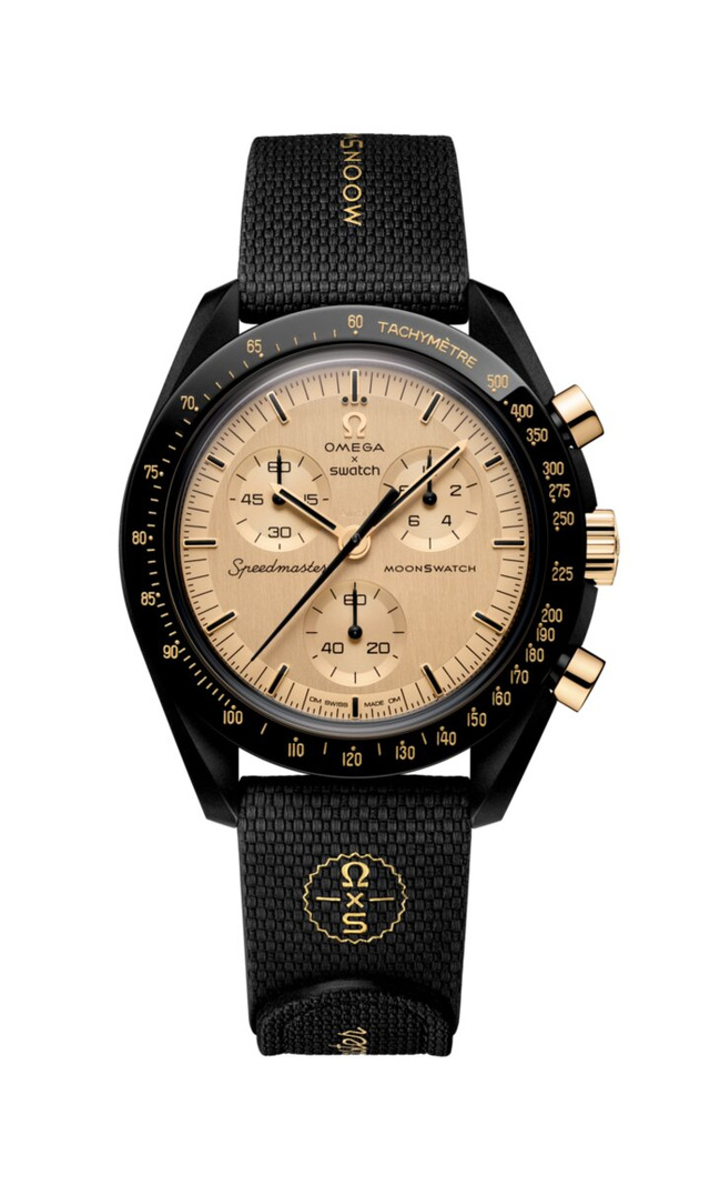 Omega и Swatch выпустили MoonSwatch 1969 с деталями из 18-каратного золота