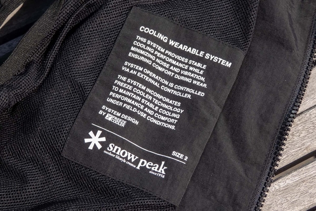Snow Peak выпустила охлаждающий жилет с шестью элементами Пельтье и двумя вентиляторами