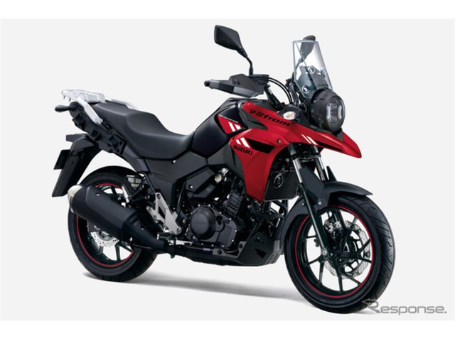 Suzuki V-Strom 250 получил новую круглую LED-фару и четыре расцветки