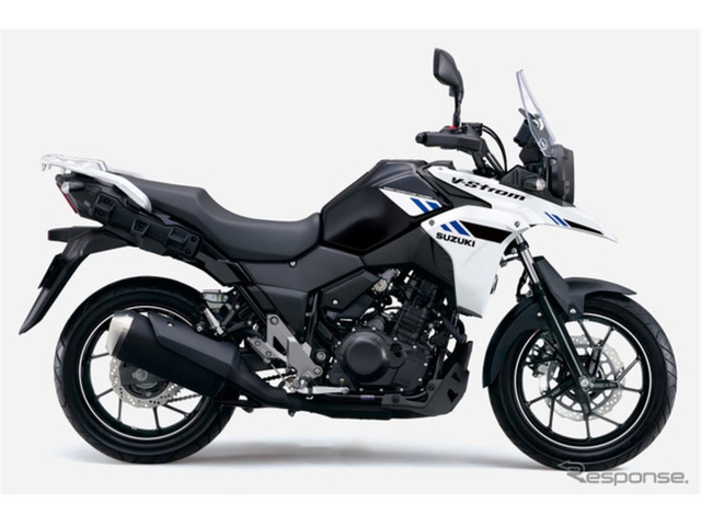 Suzuki V-Strom 250 получил новую круглую LED-фару и четыре расцветки