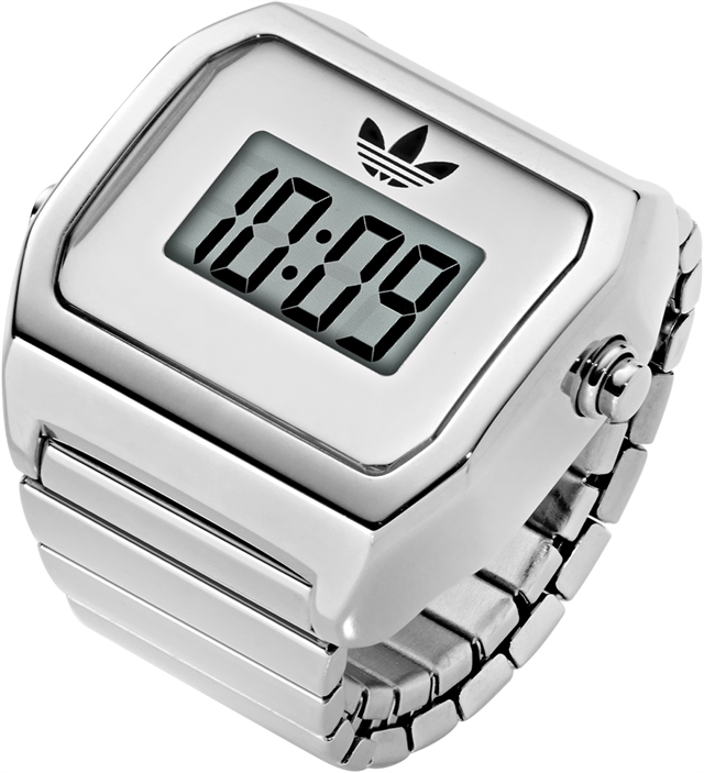 adidas Originals выпустила первые кольца-часы DIGITAL TWO RING на базе ретро-модели 1980-х