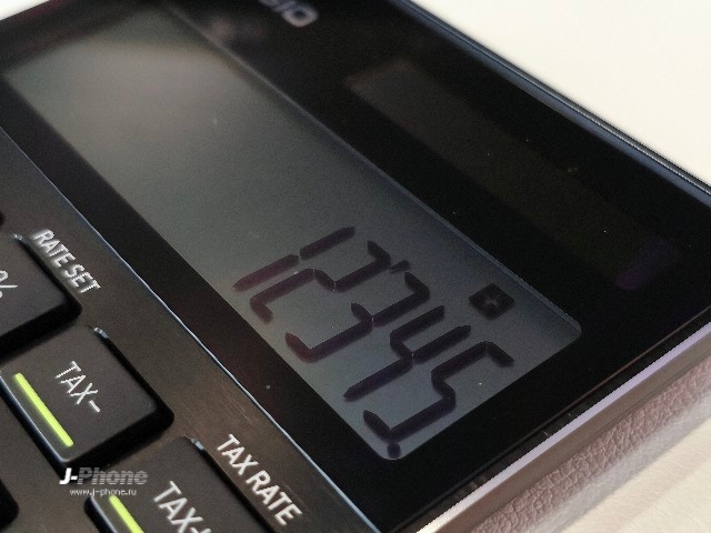 Casio S100, экран на 12 разрядов
