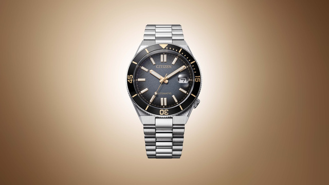 Citizen представила винтажную TSUYOSA NJ0238-57E в черном и золотом