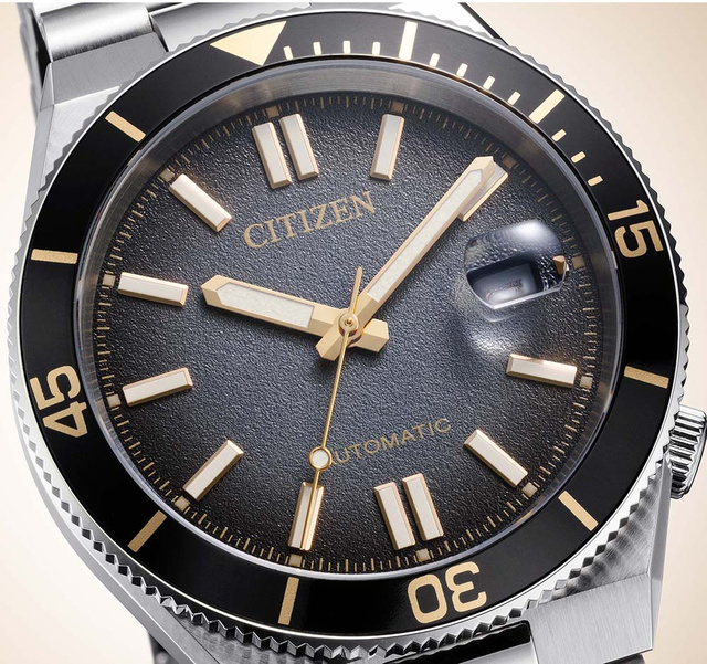 Citizen представила винтажную TSUYOSA NJ0238-57E в черном и золотом