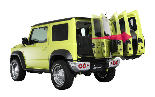 Alpine Style научила заднюю дверь Suzuki Jimny открываться сама