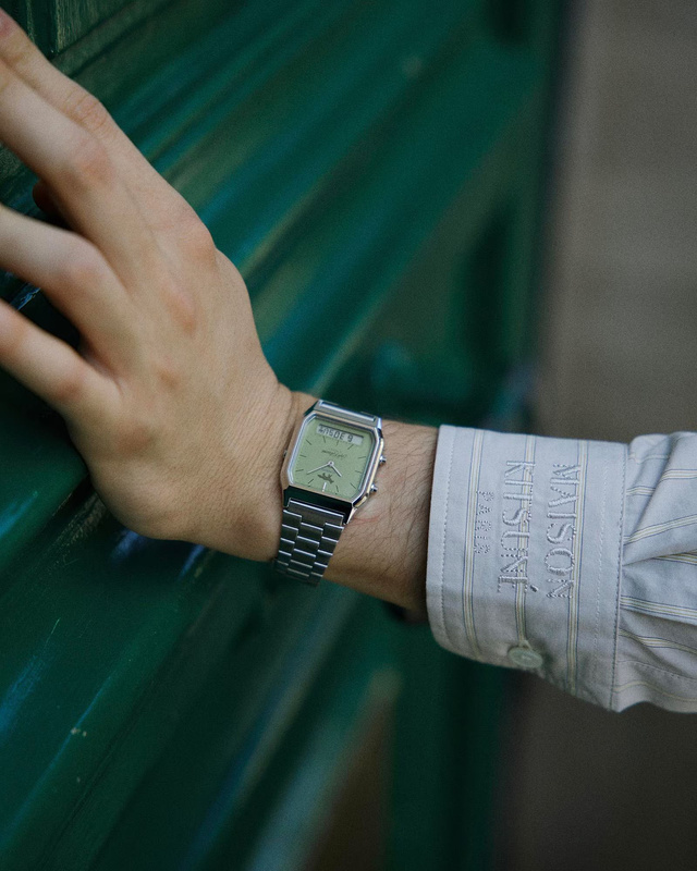 Casio и Café Kitsuné выпустили часы AQ-230ECK с циферблатом цвета матча