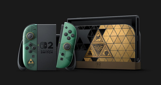 Nintendo украсила Switch 2 трифорсом к 40-летию The Legend of Zelda