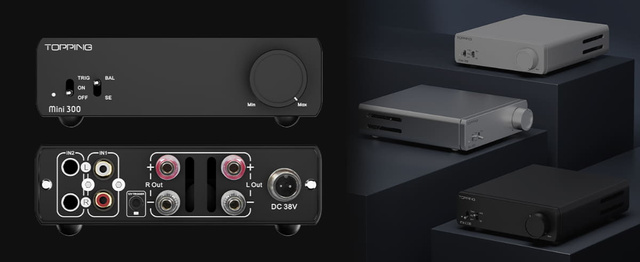 TOPPING выпустила компактный усилитель Mini300 и настольный DAC E50II