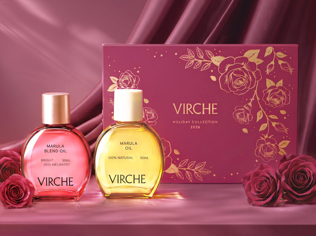 VIRCHE выпустит рождественский набор Velvet Rose с двумя маслами марулы