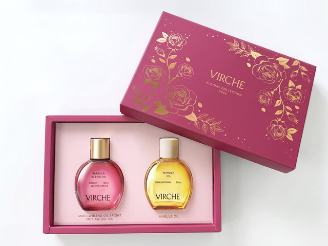 VIRCHE выпустит рождественский набор Velvet Rose с двумя маслами марулы